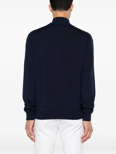 zip-up cardigan